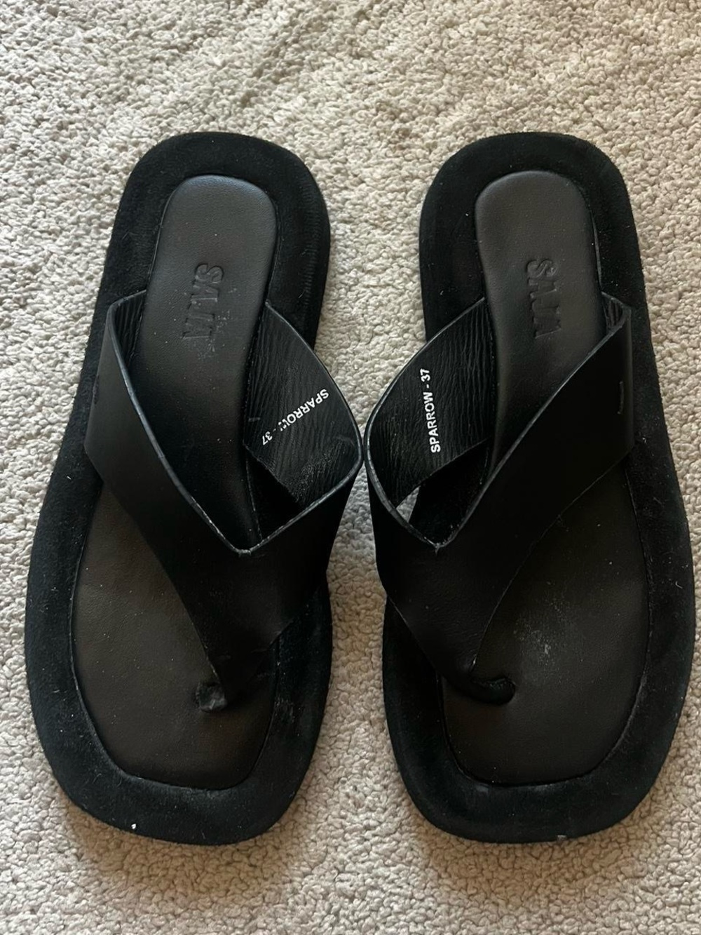 Black SAJA sandals
